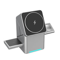 3-in-1 Magnetic Wireless Charger — Phone, Watch & Earbuds