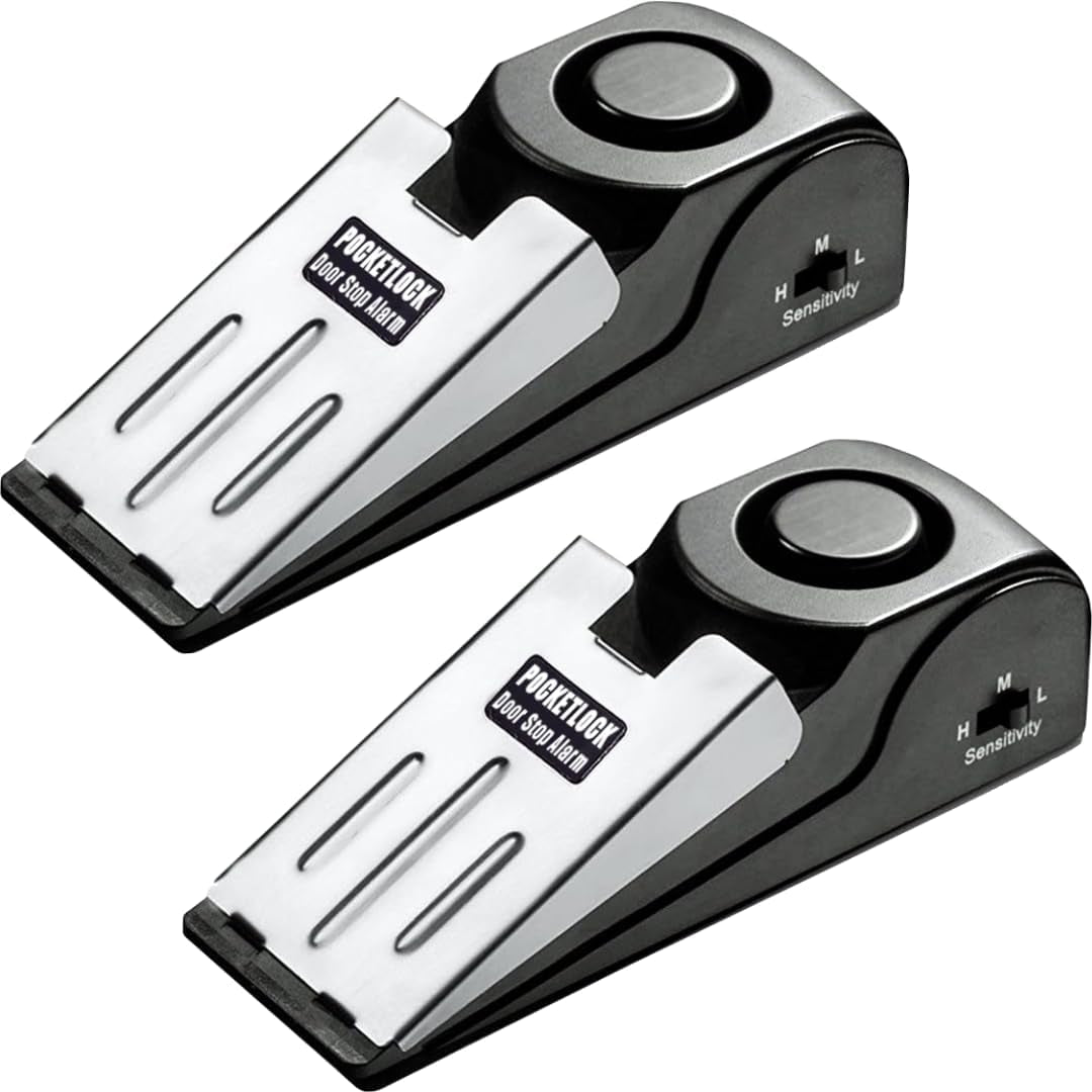 Tope De Puerta Con Alarma 120Db - Seguridad Portátil Para Viajes Y Hotel