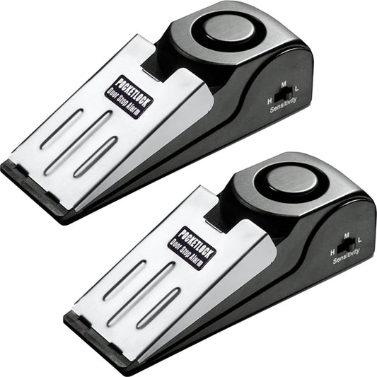 Tope De Puerta Con Alarma 120Db - Seguridad Portátil Para Viajes Y Hotel