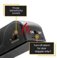 Portable Door Stop Alarm — 120dB Travel & Home Security