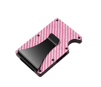 RFID-Blocking Card Holder — Carbon Fiber Red
